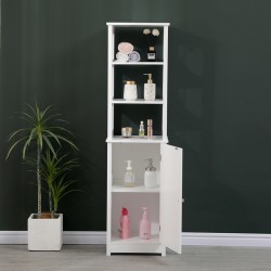 Ντουλάπι-στήλη Larben pakoworld mdf λευκό 40x33x150εκ