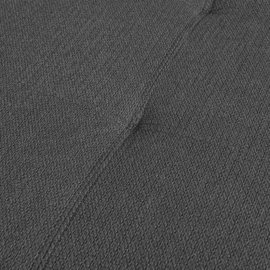 Γωνιακός καναπές δεξιά γωνία Camile pakoworld ύφασμα σε ανθρακί απόχρωση 270x174x95εκ