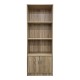 Βιβλιοθήκη Tekaro pakoworld σε sonoma απόχρωση 60x29x166εκ