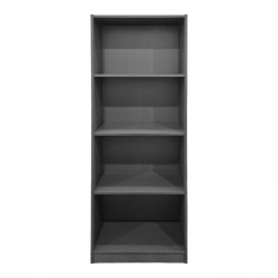 Βιβλιοθήκη Kendy pakoworld ανθρακί 60x30x167εκ