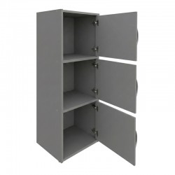 Ντουλάπι-στήλη Soline pakoworld ανοιχτό γκρι 40x34.5x90.5εκ