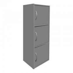 Ντουλάπι-στήλη Soline pakoworld ανοιχτό γκρι 40x34.5x90.5εκ