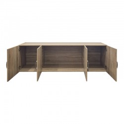 Πατάρι ντουλάπας τετράφυλλο Alvia pakoworld sonoma 200x51x60εκ