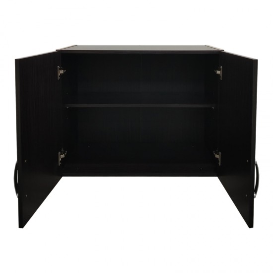 Ντουλάπα πεντάφυλλη με πατάρι Athos I pakoworld wenge 170x42x240εκ