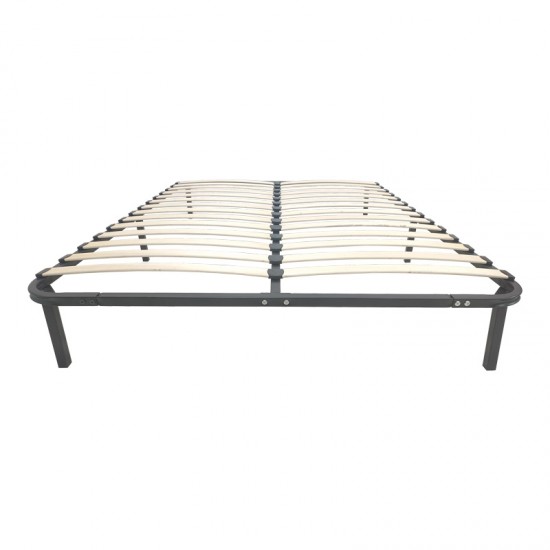 Κρεβάτι-υπόστρωμα Amaso pakoworld μεταλλικό μαύρο 160x200x28εκ