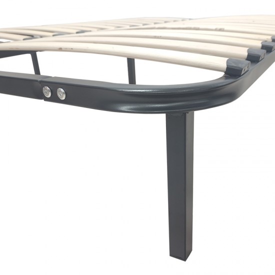 Κρεβάτι-υπόστρωμα Amaso pakoworld μεταλλικό μαύρο 160x200x28εκ