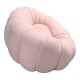 Καναπές Embrace pakoworld μπουκλέ ύφασμα σε ροζ απόχρωση 180x105x65εκ