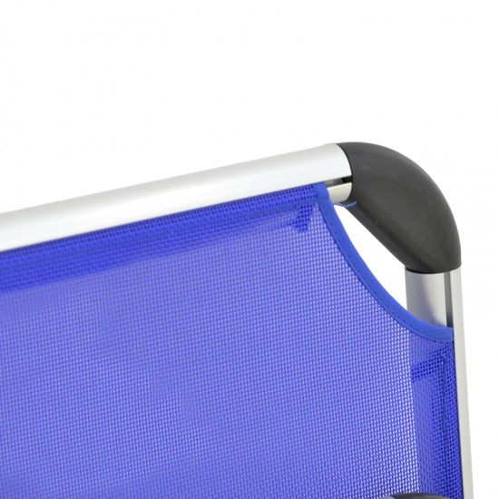 Καρεκλάκι παραλίας Plazo pakoworld αλουμίνιο-textilene σε μπλε απόχρωση 55x70x59εκ