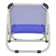 Καρεκλάκι παραλίας Playa pakoworld βαρέως τύπου με ψηλή πλάτη αλουμίνιο-textilene σε μπλε απόχρωση 54x72x63εκ