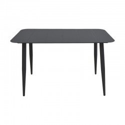 Τραπέζι Vista pakoworld αλουμίνιο σε μαύρη απόχρωση 120x70x72εκ