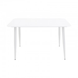 Τραπέζι Vista pakoworld αλουμίνιο σε λευκή απόχρωση 120x70x72εκ