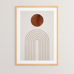 Πίνακας Linoua pakoworld με ψηφιακή εκτύπωση και πλαίσιο 33x1.5x48εκ