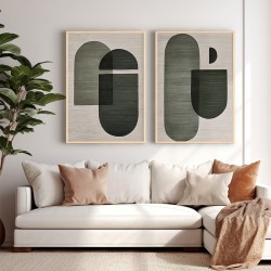 Πίνακας Edramy pakoworld δίπτυχος με ψηφιακή εκτύπωση και πλαίσιο 33x1.5x48εκ