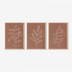 Πίνακας Drifer pakoworld τρίπτυχος με ψηφιακή εκτύπωση και πλαίσιο 33x1.5x48εκ