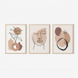 Πίνακας Grende pakoworld τρίπτυχος με ψηφιακή εκτύπωση και πλαίσιο 33x1.5x48εκ