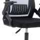 Καρέκλα γραφείου εργασίας Penza pakoworld mesh χρώμα μαύρο 48x58x92-102εκ