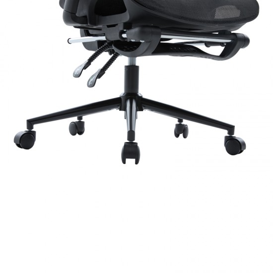 Καρέκλα γραφείου διευθυντη Vigo pakoworld mesh χρώμα μαύρο 52x70x118-124εκ