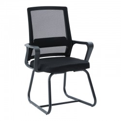 Καρέκλα επισκέπτη Palma pakoworld mesh μαύρο 46x52x94εκ