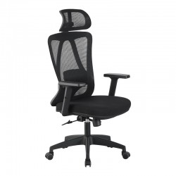 Καρέκλα γραφείου διευθυντή Magida pakoworld mesh μαύρο 58.5x66x115-125εκ