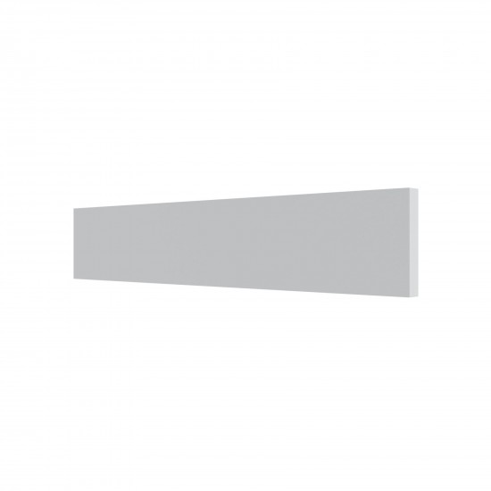 Ξύλινη Μπάζα Λευκή 80x10cm