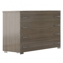 Συρταριέρα με 4 συρτάρια σε χρώμα σταχτί 100x39x73