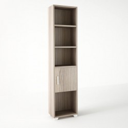 Βιβλιοθήκη σε χρώμα σταχτί 40x30x180