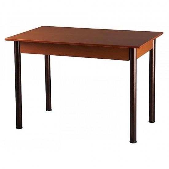 Τραπέζι μεταλλικό σε χρώμα μαύρο/καφέ 110x70x78