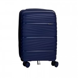 Βαλίτσα "TRAVEL" σκληρή σε χρώμα μπλε
