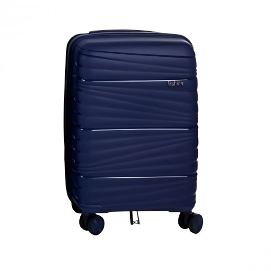 Βαλίτσα "TRAVEL" σκληρή σε χρώμα μπλε