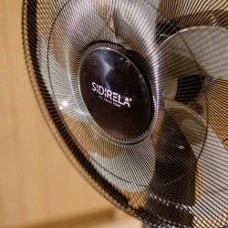 Ανεμιστήρας δαπέδου TURBO με ορθοστάτη τηλεχειριζόμενος σε μαύρο χρώμα 46” 80W