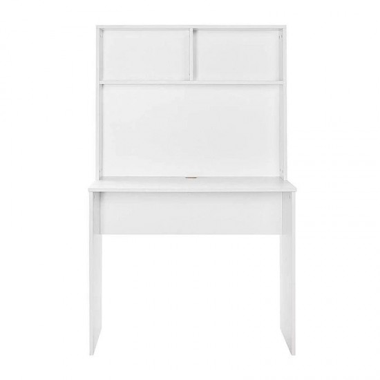 Γραφείο εργασίας Trendline Megapap χρώμα λευκό 90x52x148εκ.