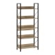 Βιβλιοθήκη Connect Megapap χρώμα florida oak 73x35x172εκ.