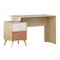 Γραφείο εργασίας Terra Megapap χρώμα florida oak 129x55x75εκ.