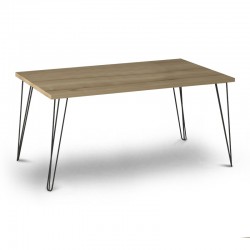 Τραπεζάκι σαλονιού Fiona Megapap χρώμα oak 90x55x43εκ.