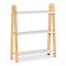 Βιβλιοθήκη Como Megapap χρώμα λευκό - oak 63x22x80εκ.