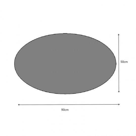 Καθρέπτης τοίχου Vista Megapap χρώμα λευκό 90x50x2,2εκ.