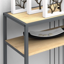 Κονσόλα Kary Megapap χρώμα φυσικό οξιάς 120x33x90εκ.