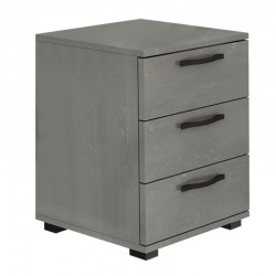 Κομοδίνο - Συρταριέρα γραφείου Roco Megapap χρώμα γκρι σκυροδέματος 40x39x57εκ.