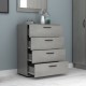Συρταριέρα Velika Megapap χρώμα γκρι σκυροδέματος 73x44x96εκ.