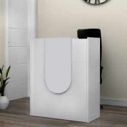 Γραφείο υποδοχής - reception Mezzo Megapap χρώμα λευκό 90x40x110εκ.