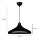 Φωτιστικό οροφής Lela Megapap E27 μεταλλικό μονόφωτο χρώμα μαύρο Ø31x100εκ.