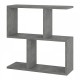Τραπεζάκι βοηθητικό Homemania Megapap χρώμα γκρι ρετρό 60x20x60εκ.