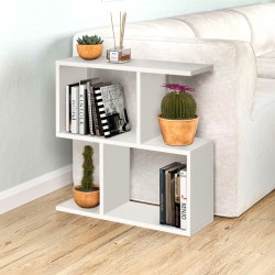 Τραπεζάκι βοηθητικό Homemania Megapap χρώμα λευκό 60x20x60εκ.