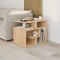 Τραπεζάκι βοηθητικό Labirent Megapap χρώμα sapphire oak 54x40x45εκ.
