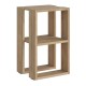 Κομοδίνο - Τραπεζάκι βοηθητικό Lonie Megapap χρώμα sapphire oak 34x30x55εκ.