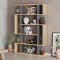 Βιβλιοθήκη Mito Megapap χρώμα sapphire oak - ανθρακί 108x25x161εκ.