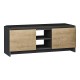 Παπουτσοθήκη Zulla Megapap χρώμα ανθρακί - sapphire oak 110x37x43εκ.