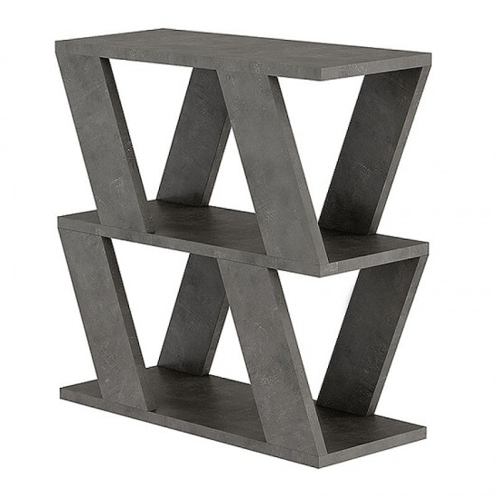 Τραπεζάκι βοηθητικό Lazena Megapap χρώμα γκρι ρετρό 60x22x57εκ.