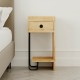 Κομοδίνο Sirius Megapap δεξί χρώμα sapphire oak 32x30x61εκ.