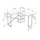 Γραφείο εργασίας πολυμορφικό Badau Megapap χρώμα sapphire oak 110x37,2x77εκ.